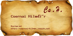 Csernai Hilmár névjegykártya